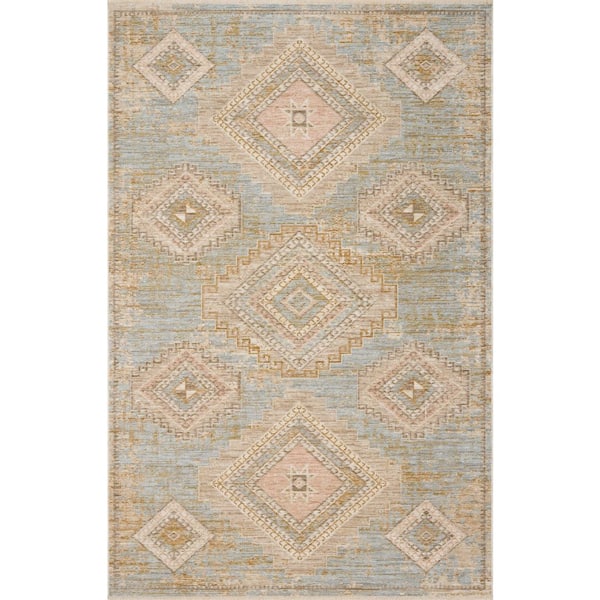 Elora Sky / Multi 7 ft. 10 in. Round Traditional Area Rug