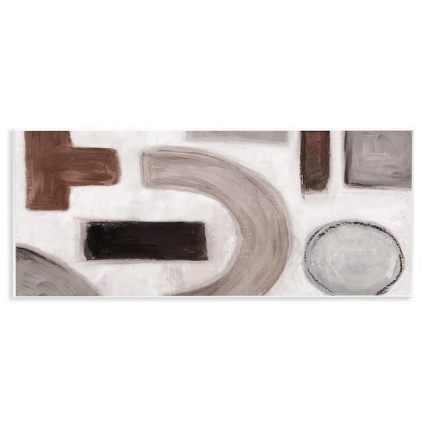 Stupell Industries Boho Geometric Shapes by Emma Peal Unframed Abstract Graphic Art Print 7 in. x 17 in.