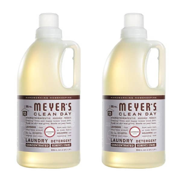 Mrs. Meyer's Clean Day 64 oz. Liquid Laundry Detergent Lavender 64-Loads Per Bottle (2-Pack)
