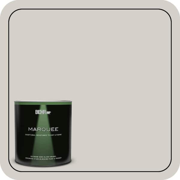 BEHR MARQUEE 1 qt. Designer Collection #DC-014 Gray View Semi-Gloss ...