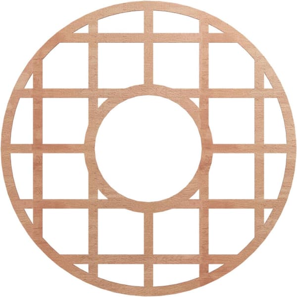 Ekena Millwork 0.25 in. x 38 in. x 38 in. Wood Medallion Moulding