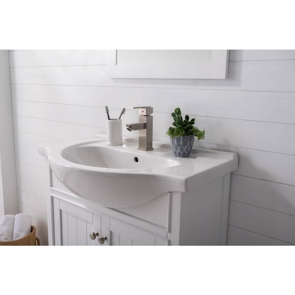 Marian 30" White Porcelain Single Sink Vanity