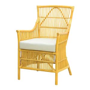 Yellow, White Arm Chair