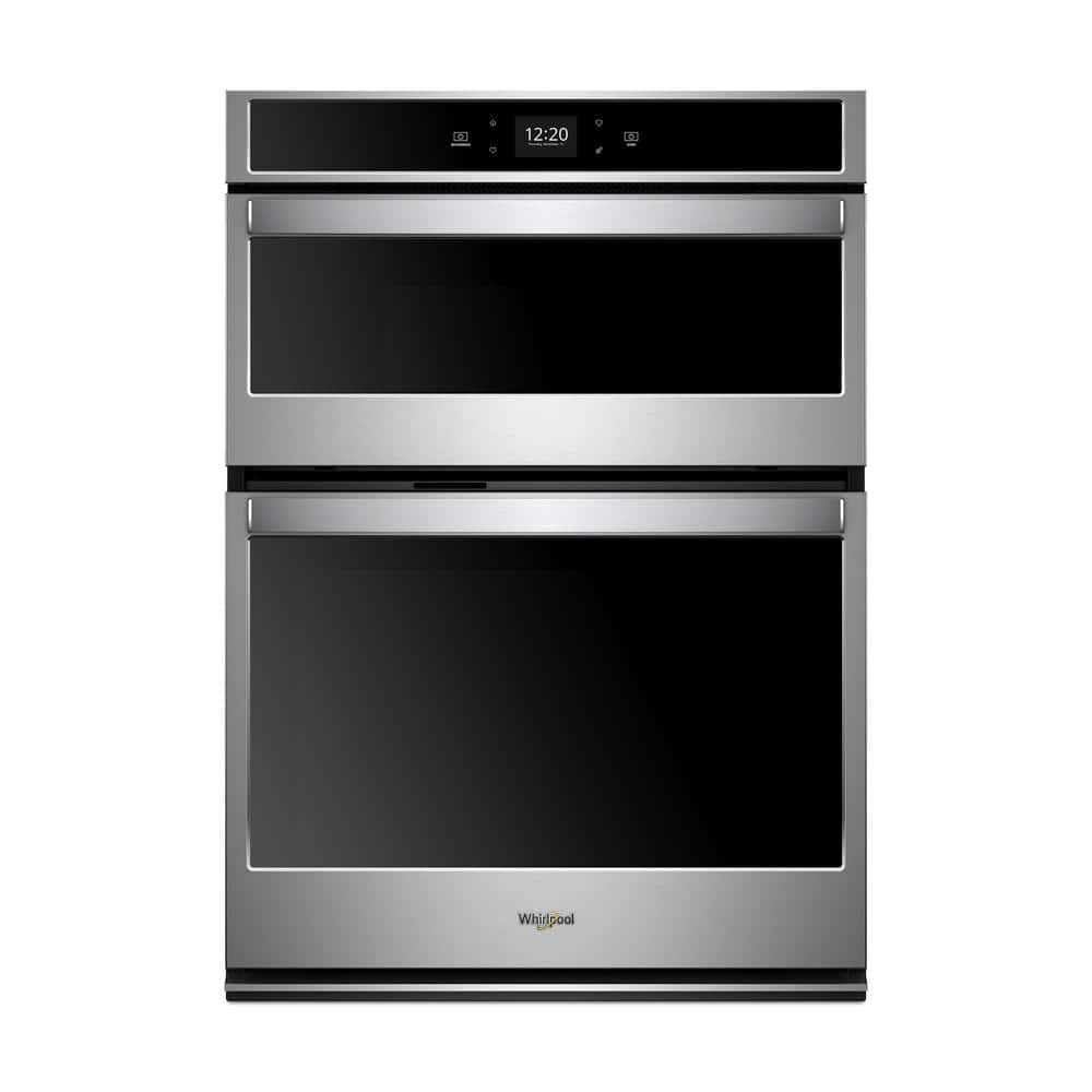 Whirlpool 30 in. Electric Smart Wall Oven with Built-In Microwave and Touchscreen in Stainless Steel, Silver