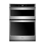 30 in. Electric Smart Wall Oven with Built-In Microwave and Touchscreen in Stainless Steel
