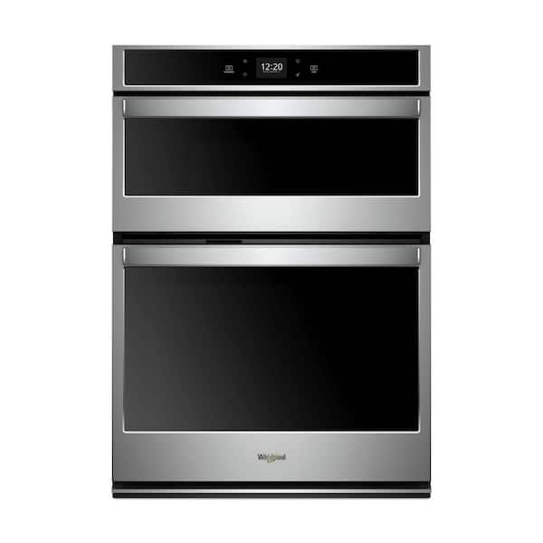 Whirlpool 30 in. Electric Smart Wall Oven with Built-In Microwave and Touchscreen in Stainless Steel