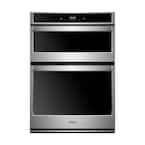 27 in. Electric Smart Wall Oven with Built-In Microwave with Touchscreen in Stainless Steel