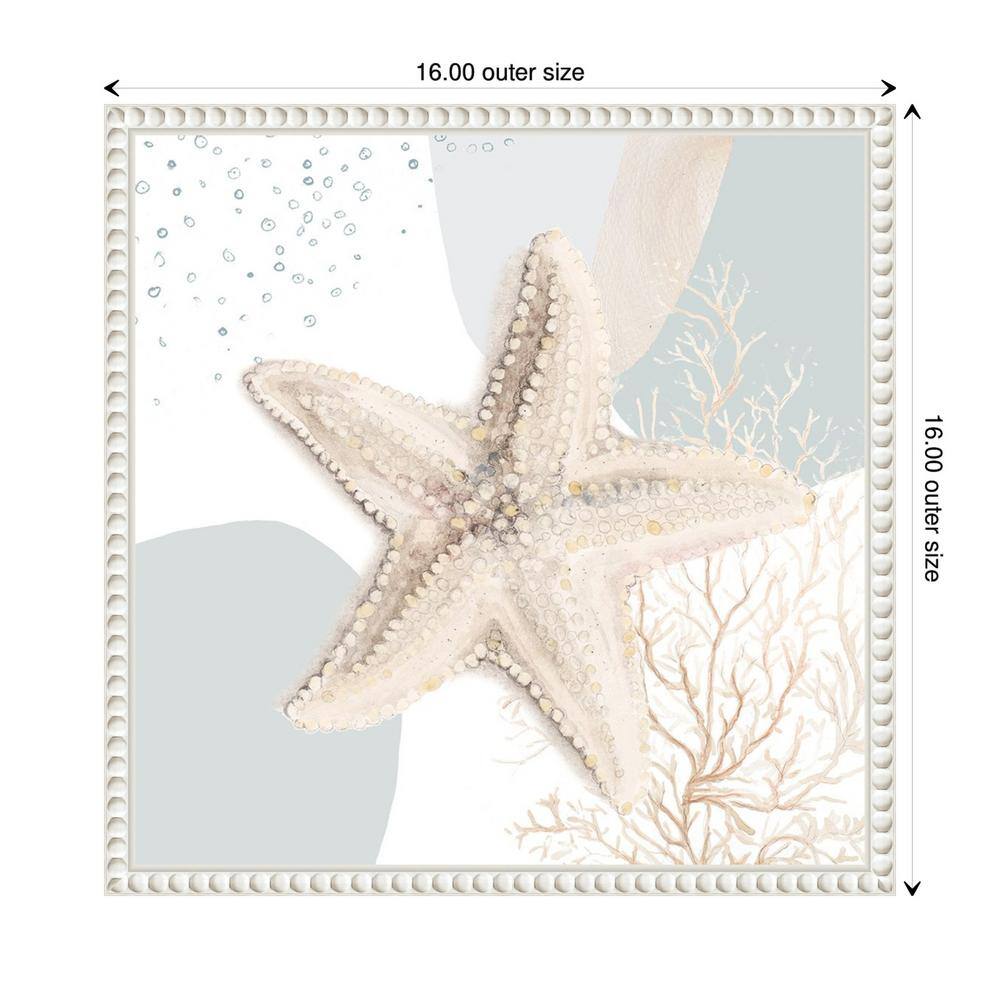 Ocean Oasis Bubbles Starfish Coastal Canvas Wall Art