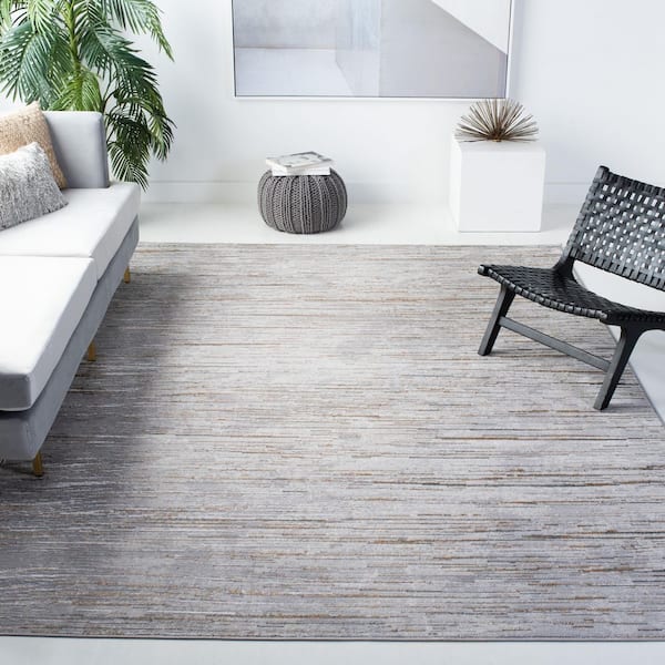 Orchard 8 ft. x 10 ft. Gray/Gold Abstract Area Rug