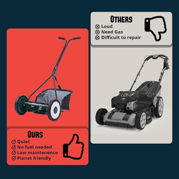 American Lawn Mower Company 16 7-Blade Manual Walk Behind Reel