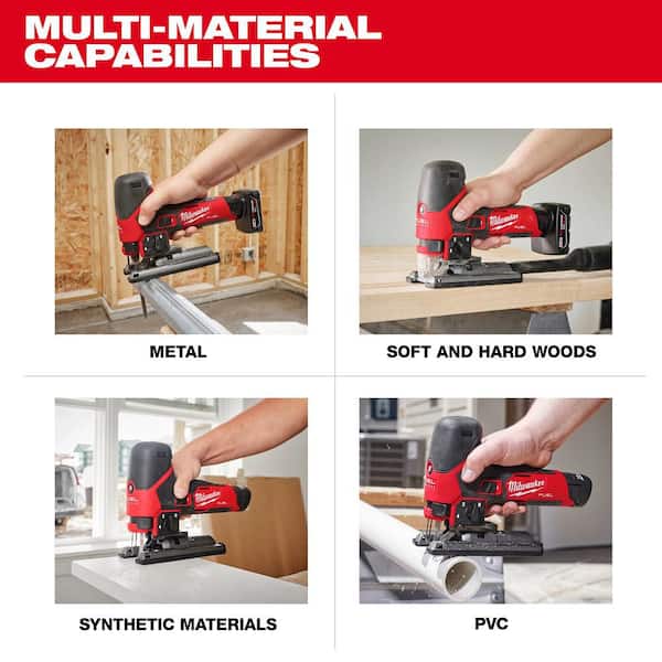 Milwaukee M12 12V Fuel Lithium-Ion Cordless Jig Saw (Tool-Only