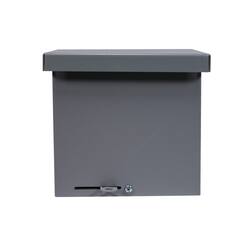 Southwire 6 in. W x 6 in. H x 4 in. D NEMA 3R Carbon Steel Outdoor Screw Cover, Wall Mount Box, 1-Pack