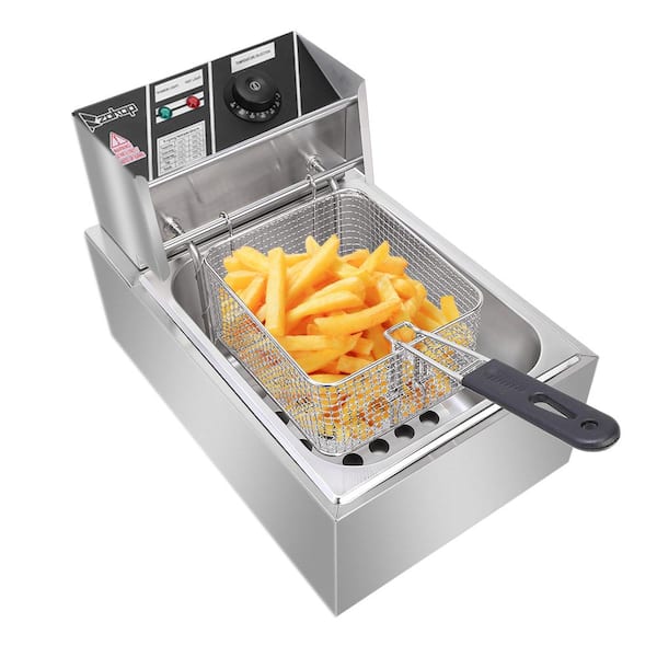 6.3 qt. Stainless Steel Electric Deep Fryer