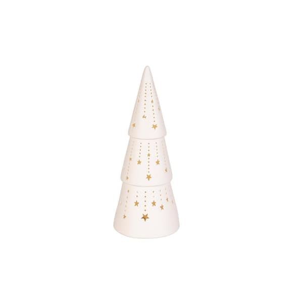 Evergreen Enterprises 12 in. LED Ceramic Christmas Tree Table Decor Set