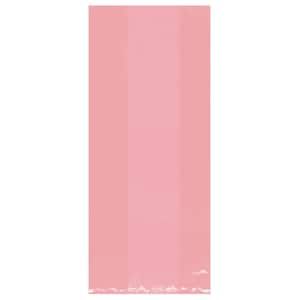 9.5 in. x 4 in. Pink Cellophane Party Bags (25-Count, 12-Pack)