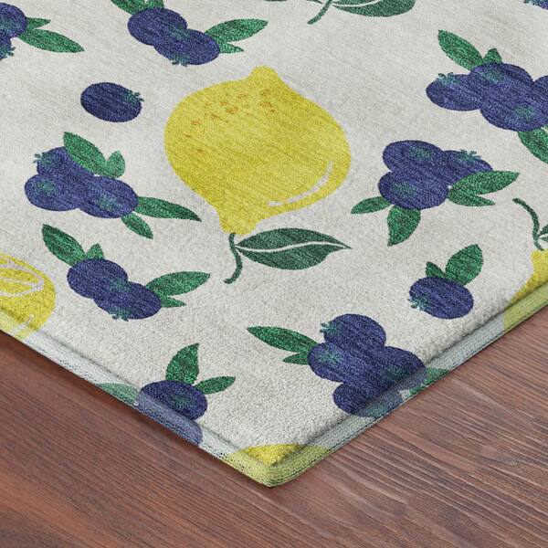 Mayfield Premium Machine Washable Abstract AMF2354 Ivory 10 ft. x 14 ft. Area Rug