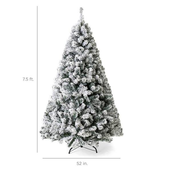 white christmas tree 7.5 ft pre lit