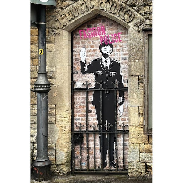 VENICE BEACH Collections Fashion Police by Grotto Studios 1 Piece Unframed Graphic Print Abstract Poster Art Print 24 in. x 36 in.