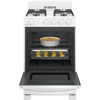 24 in. 2.9 cu. ft. Gas Range Oven in White