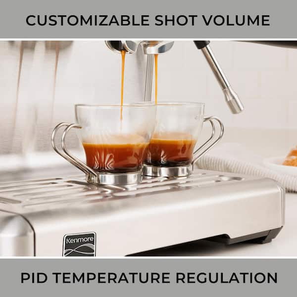 KENMORE Elite Auto-Tamp Espresso Machine With Grinder and Frother