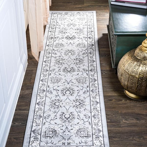 JONATHAN Y Cherie French Cottage Light Gray/Cream 2 ft. x 8 ft. Runner Rug