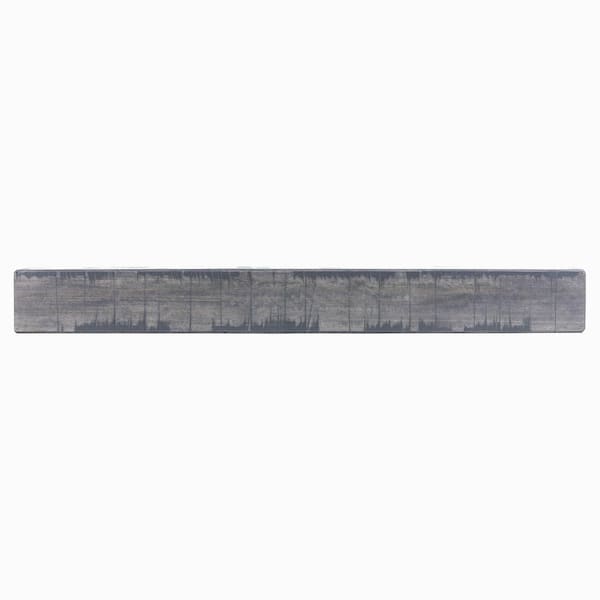 Dogberry Collections 48 in. W x 5.5 in. H x 6.25 in. D Rustic Ash Gray Cap-Shelf Mantel