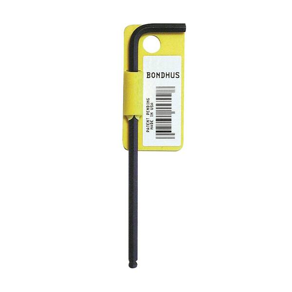 Bondhus 1/4 in. Ball End Long Arm L-Wrench with ProGuard Tagged and Barcoded