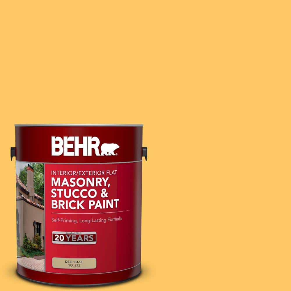 1 gal. #P270-5 Fuzzy Duckling Flat Interior/Exterior Masonry, Stucco and Br