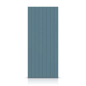 36 in. x 80 in. Hollow Core Dignity Blue Stained Composite MDF Interior Door Slab