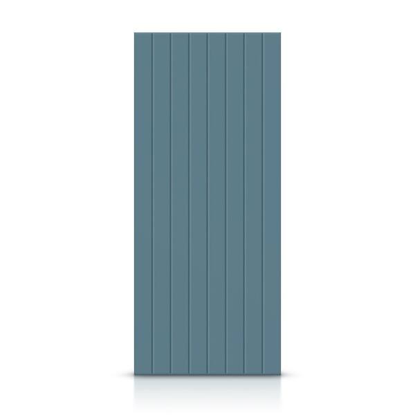 CALHOME 42 in. x 80 in. Hollow Core Dignity Blue Painted Composite MDF Interior Door Slab
