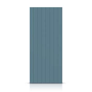 30 in. x 84 in. Hollow Core Dignity Blue Stained Composite MDF Interior Door Slab