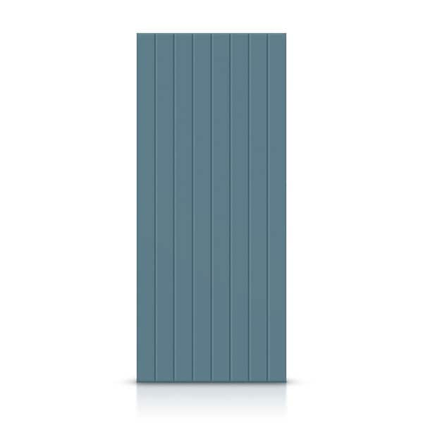 CALHOME 42 in. x 96 in. Hollow Core Dignity Blue Stained Composite MDF Interior Door Slab