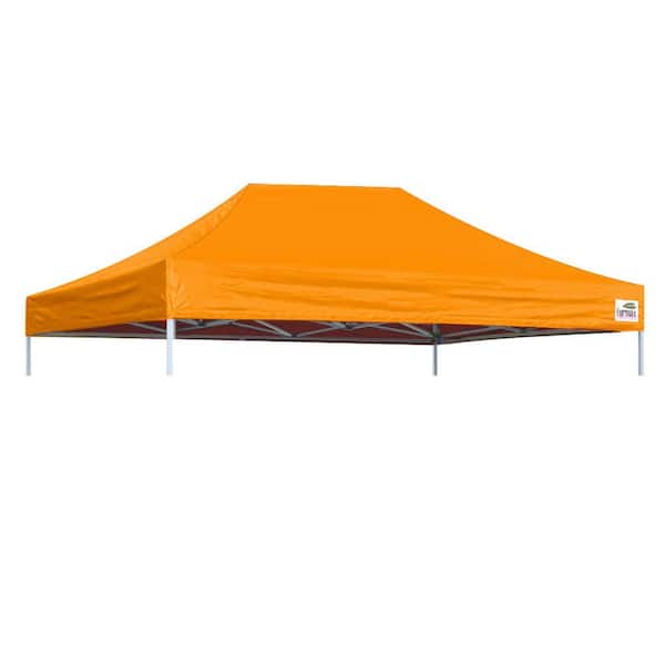 Terracemaster USA Pop Up 10 ft. x 15 ft. Replacement Canopy Tent Top Cover, Instant Ez Canopy Top Cover ONLY (Orange)