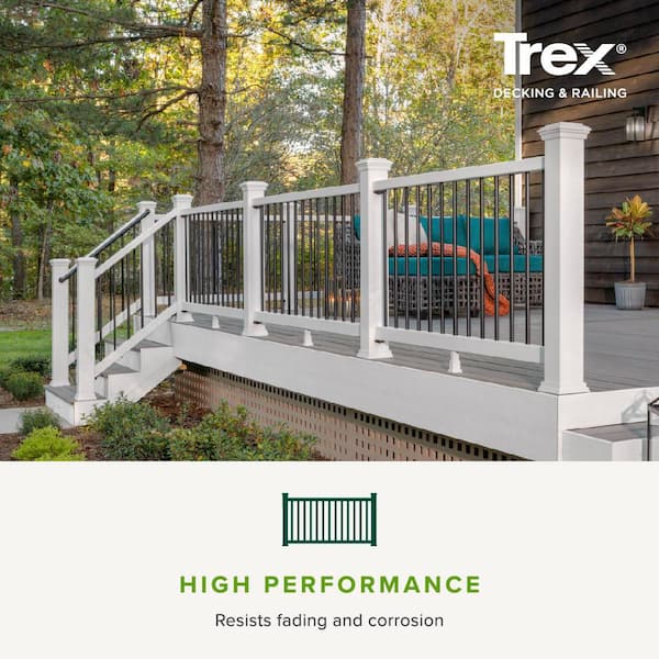 Trex 4 in. x 4 in. x 48 in. Classic White Composite Post Sleeve ...