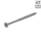 #10 x 4 in. Philips Bugle-Head Coarse Thread Sharp Point Polymer Coated Exterior Screw