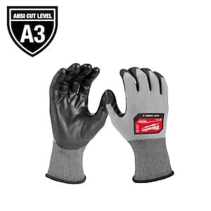 Large High Dexterity Cut 3 Resistant Polyurethane Dipped Outdoor & Work Gloves