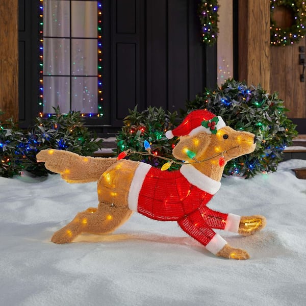 3.5 ft Long Yuletide Lane LED Running Dog Y19