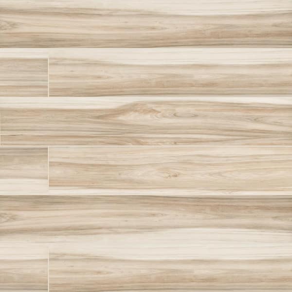 Photo 1 of Ansley Amber 8 in. x 40 in. Matte Porcelain Floor and Wall Tile (15.54 sq. ft./Case) *sold as pallet - 10 boxes**