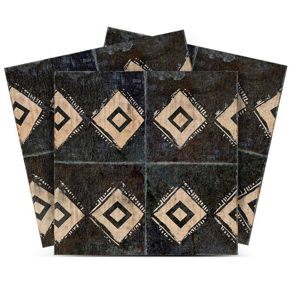 Black and Beige R201 12 in. x 12 in. Vinyl Peel and Stick Tile (24 Tiles, 24 sq. ft. /Pack) price history on PriceWatchPro