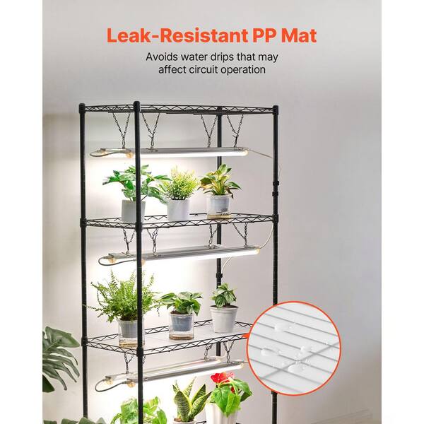 SVOPES DIY Plant Shelf, 71 in. Tall Indoor Stand, 192W Full