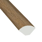 Edwards Oak-3/4 in. Thick x 3/5 in. Wide x 94 in. Length Luxury Vinyl Quarter Round Molding