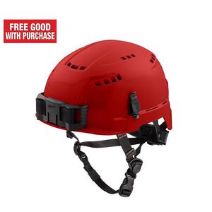 BOLT Red Type 2 Class C Vented Safety Helmet