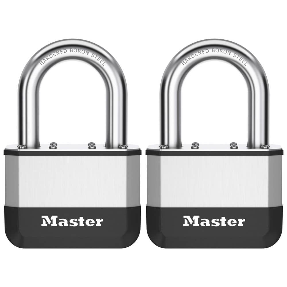 Elite Heavy Duty Lock with Hardened Boron Steel Shackle, 2-5/8 in. wide, 1-½ in. Shackle; Two-Pack price history on PriceWatchPro