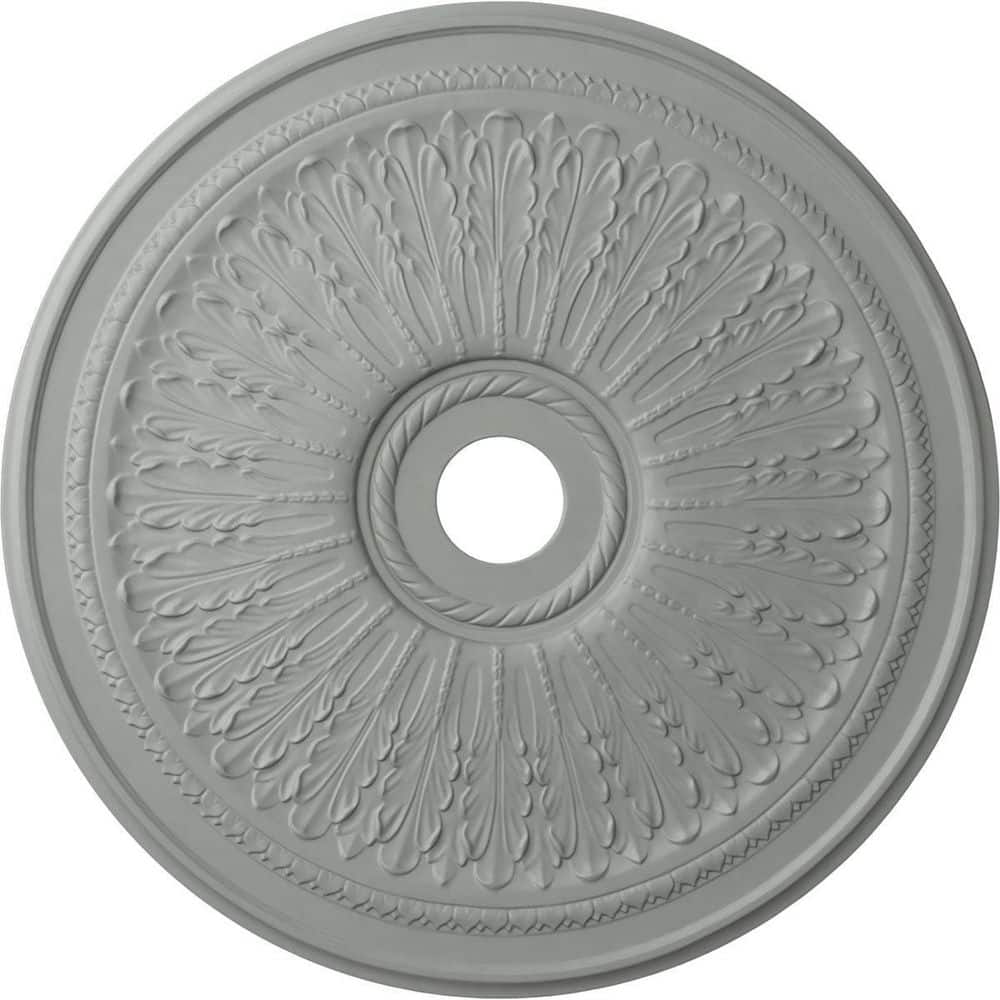 Primed White Oakleaf Ceiling Medallion 29.13"