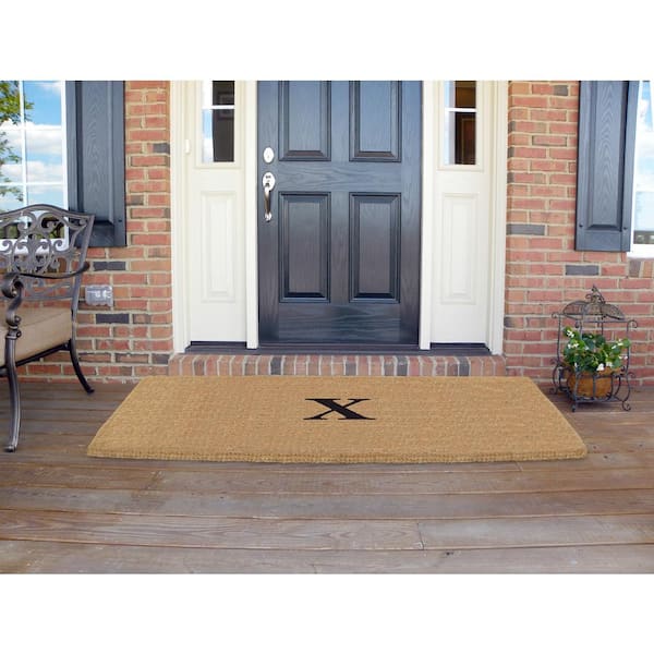 Nedia Home Heritage 30 in. x 48 in. Heavy Duty Coir Plain Door Mat