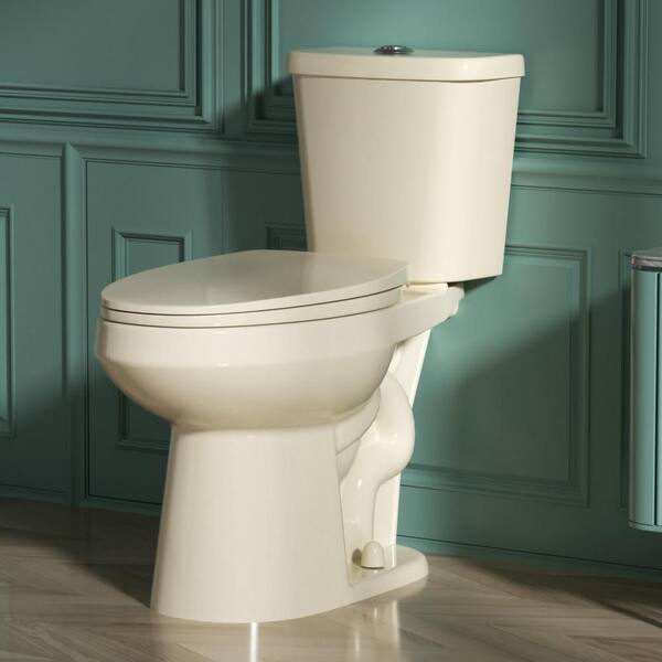 Costway Two-Piece Round Toilet Standard Toilet With 17.5" ADA Comfort - See Details - White