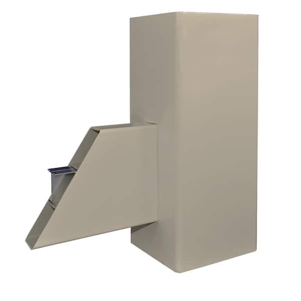 Weatherables Huntington 7.6 ft. x 6 ft. Khaki Vinyl Semi-Privacy Double Fence Gate Kit