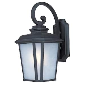 Radcliffe 9 in. W 1-Light Black Oxide Outdoor Wall Lantern Sconce
