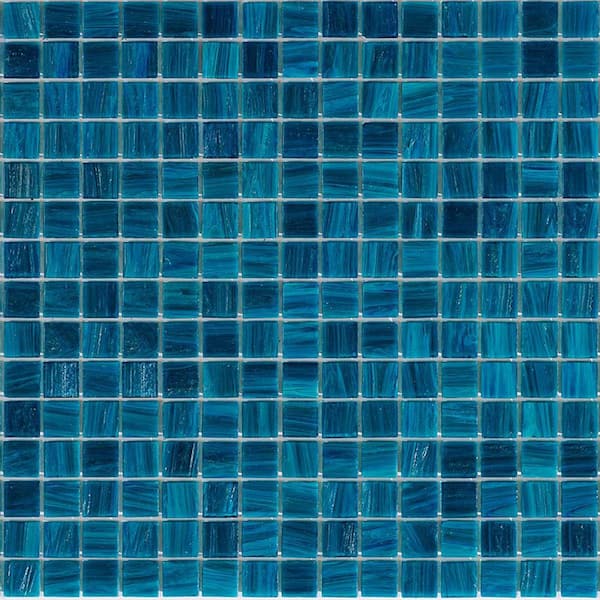 Apollo Tile Celestial 4" x 6" Glossy Skobeloff Green Glass Mosaic Uniform square Wall & Floor Sample Tile 0.13 sq. ft./Piece 1-Pack