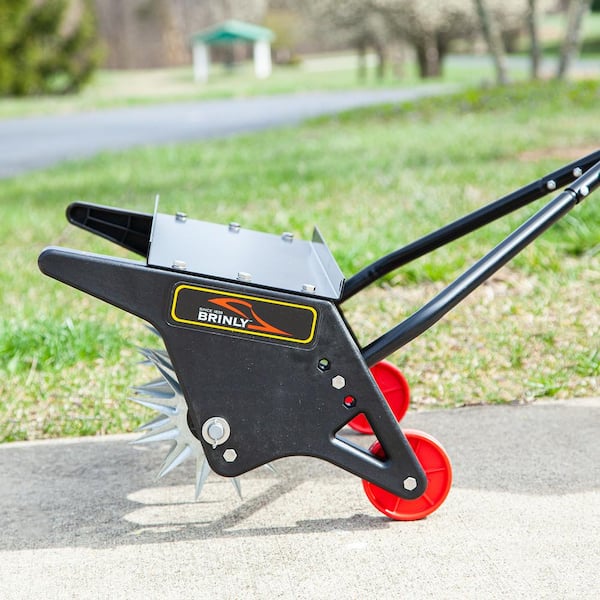 Brinly Brinly 18 in. Push Spike Aerator with 3D Steel Tines and